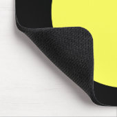 Cirkel - Lt Geel en Zwart Muismat (Hoek)