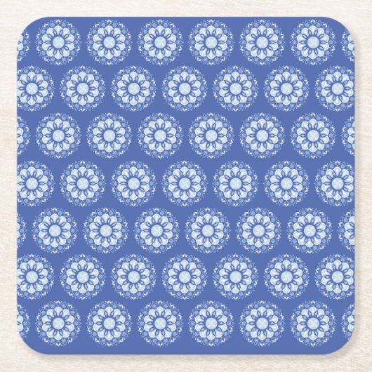 Cirkel Mandala Patroon Kartonnen Onderzetters (Voorkant)