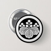Cirkel met Go-san-kiri Ronde Button 5,7 Cm (Voorkant /achterkant)