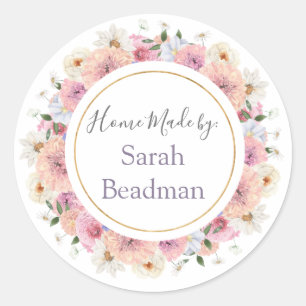 Cirkel met handmatige thuisnaam Etiket op maat