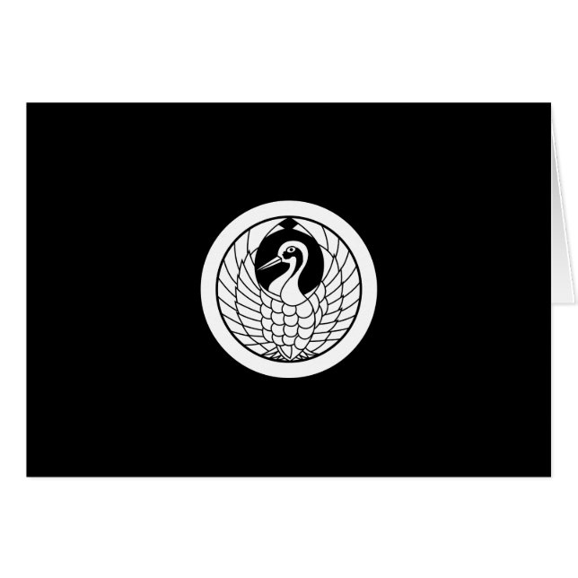 Cirkel met kraanvogel cirkel (Voorkant Horizontaal)