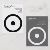 Cirkel met Midden Visitekaartje (Voorkant / Achterkant)