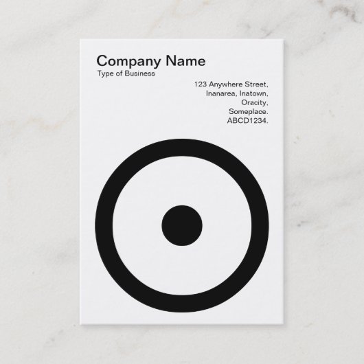 Cirkel met Midden Visitekaartje (Voorkant)