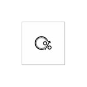 Cirkel met procentuele Symbool Loyaliteit Kaart St Rubberstempel (Afrduk)