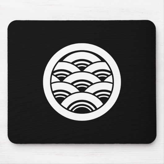 Cirkel met seigaiha muismat (Voorkant)