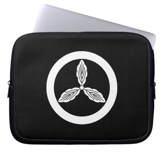 Cirkel met Tosa kashiwa Laptoptas Laptop Sleeve (Voorkant)