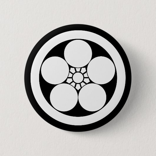 Cirkel met Umebachi Ronde Button 5,7 Cm (Voorkant)