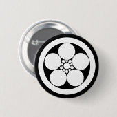 Cirkel met Umebachi Ronde Button 5,7 Cm (Voorkant /achterkant)