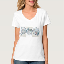 cirkel met veer t-shirt