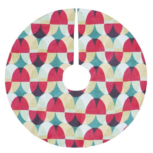 cirkel, naadloos abstract patroon. kerstboom rok (Voorkant)