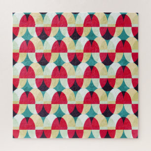 cirkel, naadloos abstract patroon. legpuzzel