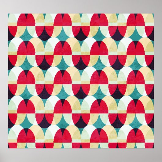 cirkel, naadloos abstract patroon. poster (Voorkant)