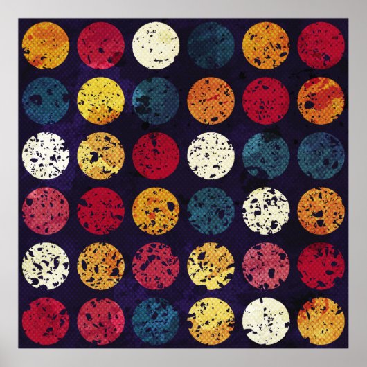 cirkel naadloos patronpatroon, abstract, te poster (Voorkant)