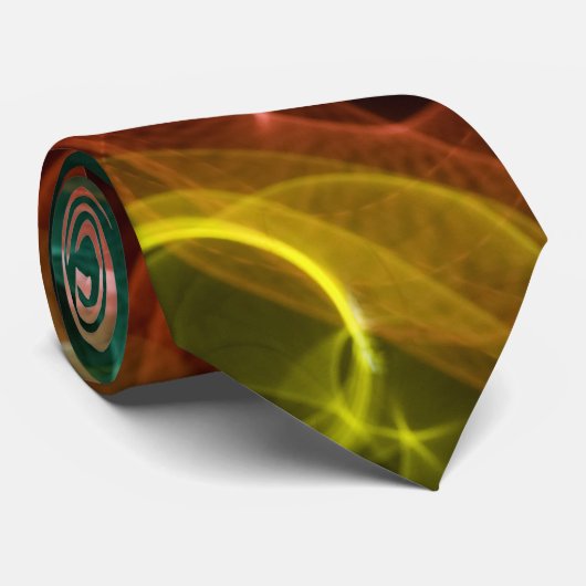 Cirkel Neon Light Stropdas (Opgerold)