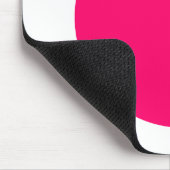 Cirkel - Neon Red en White Muismat (Hoek)