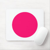 Cirkel - Neon Red en White Muismat (Met muis)