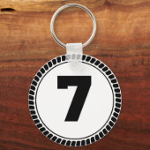 Cirkel nummer zeven sleutelhanger (Voorkant)