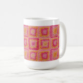 Cirkel op een Square Granny Square Mok (Voorkant rechts)