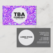 Cirkel - Paars plasma Visitekaartje (Voorkant / Achterkant)