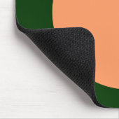 Cirkel - Perzik met Dk Groen Muismat (Hoek)