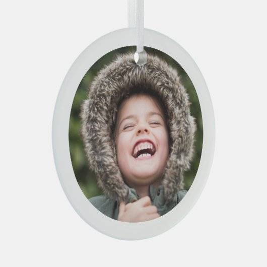 Cirkel Photo Keepomwille Glas Ornament (Voorkant Rechts)