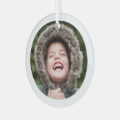 Cirkel Photo Keepomwille Glas Ornament (Voorkant links)