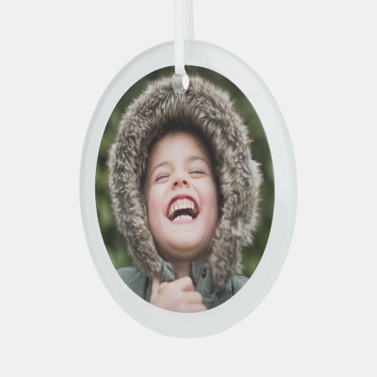Cirkel Photo Keepomwille Glas Ornament (Voorkant links)