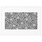 Cirkel poolpunten zwart + uw achtergrondkleur tafelkleed (Voorkant (Horizontaal))