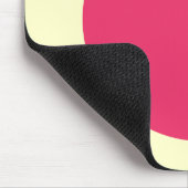 Cirkel - Regal Red en Bleek Geel Muismat (Hoek)