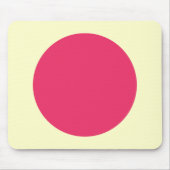 Cirkel - Regal Red en Bleek Geel Muismat (Voorkant)