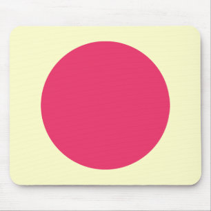 Cirkel - Regal Red en Bleek Geel Muismat