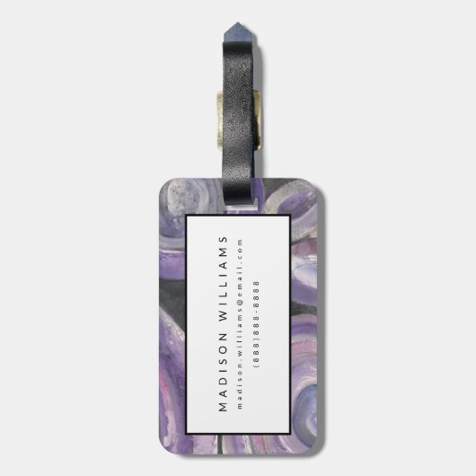 Cirkel Regen Bagagelabel (Achterkant verticaal)