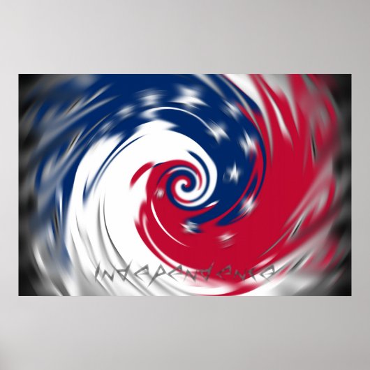 Cirkel rond Poster van onafhankelijkheid draaien (Voorkant)