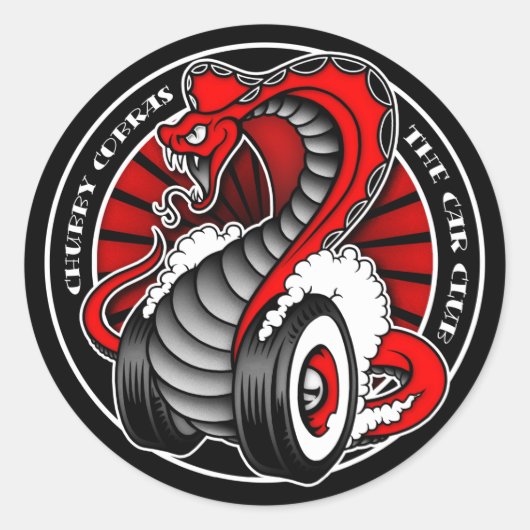 Cirkel Rood 3" Ronde Sticker (Voorkant)