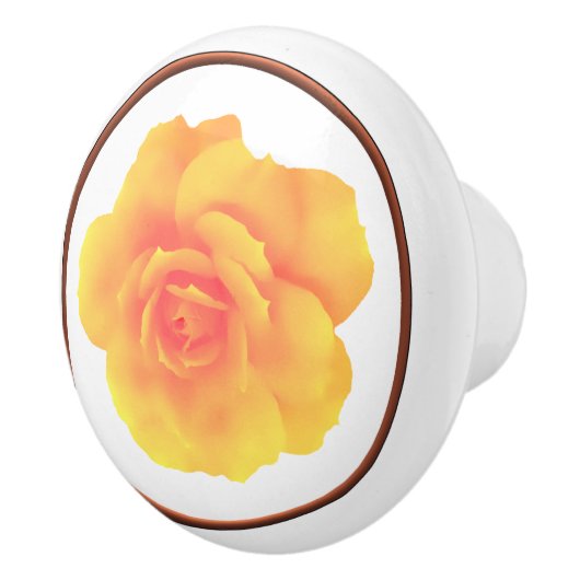 Cirkel Roos Kabinetknop Keramische Knop (Rechts)