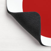 Cirkel - Ruby met wit Muismat (Hoek)