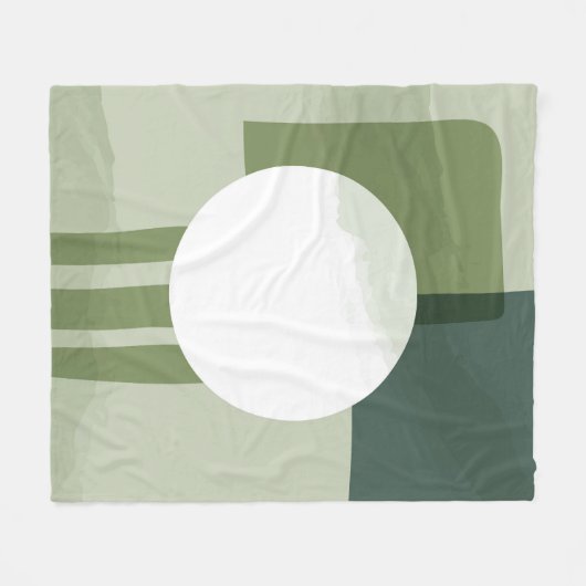 Cirkel schilderkunst fleece deken (Voorkant (Horizontaal))