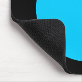 Cirkel - Sky Blue en Black Muismat (Hoek)