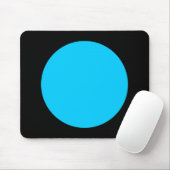 Cirkel - Sky Blue en Black Muismat (Met muis)