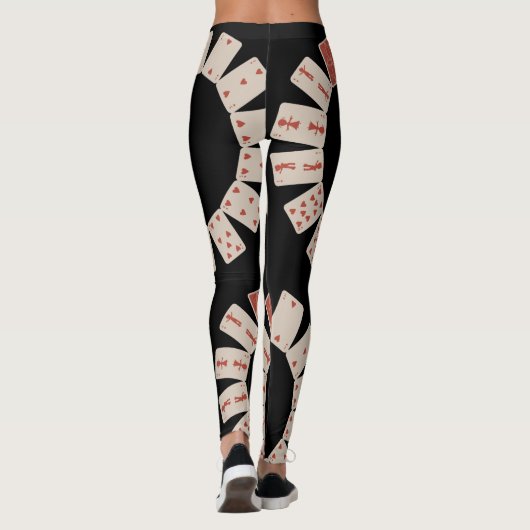 Cirkel speelkaarten leggings (Achterkant)