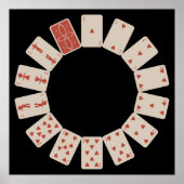 Cirkel speelkaarten poster (Voorkant)