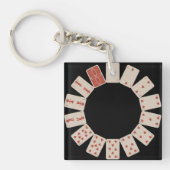 Cirkel speelkaarten sleutelhanger (Voorkant)