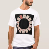 Cirkel speelkaarten t-shirt (Voorkant)