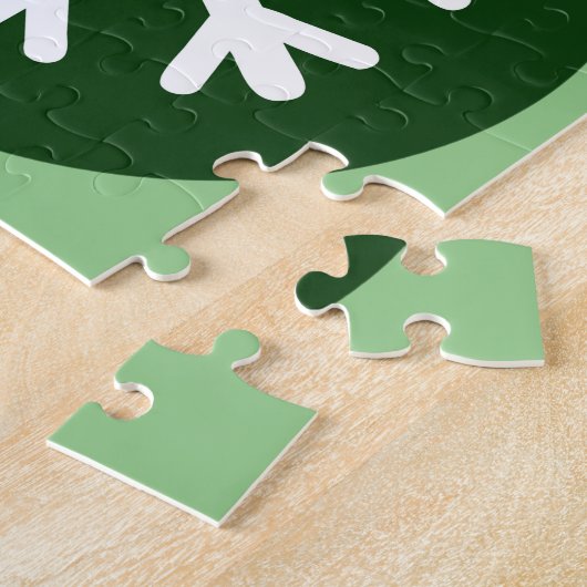 Cirkel Stijl Sneeuwvlok Sneeuw Kleurrijke Puzzel Legpuzzel (Zijkant)