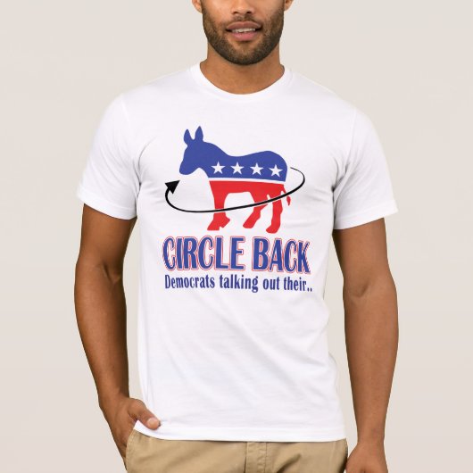 Cirkel Terug - Democraten spreken hun Donkey uit T-shirt (Voorkant)