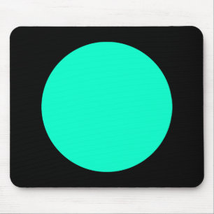 Cirkel - Turquoise en Black Muismat