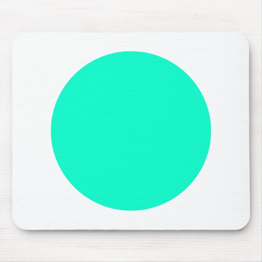Cirkel - Turquoise en White Muismat (Voorkant)