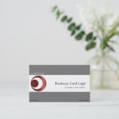 Cirkel uitsnijden - Logo met middelpunt snijpunt Visitekaartje (Staand voorkant)