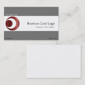 Cirkel uitsnijden - Logo met middelpunt snijpunt Visitekaartje (Voorkant / Achterkant)