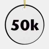 cirkel van 50 k keramisch ornament (Voorkant)